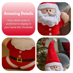 Santa Claus Soft Plush Christmas Decoration - 90Cm - thumbnail 7