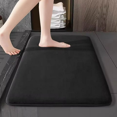 Super Absorbent Coral Velvet Bath And Floor Mat Anti Slip Bathroom And Door Mat - image 1