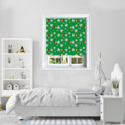 Lister Cartwright Football Blackout Roller Blinds  Easy Fit Child Safety For Kids (Light Green, 180 Cm Width X 140 Cm Drop) - thumbnail 2