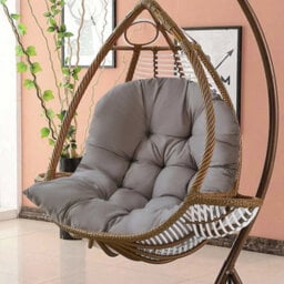 Large Garden Patio Hanging Swing Egg Chair U-Shaped Seat Pad Replacement Cushion - thumbnail 3