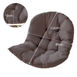 Large Garden Patio Hanging Swing Egg Chair U-Shaped Seat Pad Replacement Cushion - thumbnail 2