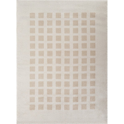 Livabliss Fossay Shaggy-Washable Beige Modern Hig Pile Living Bedroom Rug 200 X 275 Cm Easy Care, Non Shedding - image 1