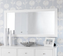 Statement Furniture Edward Hopper White Wall Mirror 140X70Cm