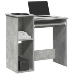 Berkfield Durable Desk With Shelves Concrete Grey 84X40X78 Cm Engineered Wood - thumbnail 2