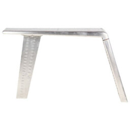 Berkfield Aviator Desk Silver 112X50X76 Cm Metal - thumbnail 2