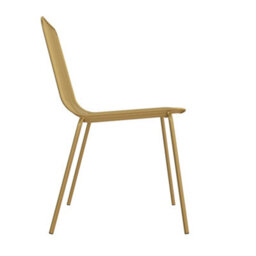 Dorel Caden Wire Dining Chair In Golden Look, 2 Pieces - thumbnail 4