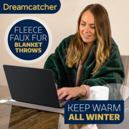 Dreamcatcher Blanket Throw Soft Faux Fur 160 X 130Cm Green Fleece Overblanket Fluffy Blanket  For Sofa & Beds - thumbnail 5
