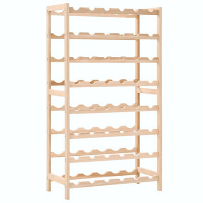 Berkfield Wine Rack Cedar Wood 57.5X28X102 Cm - image 1