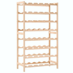 Berkfield Wine Rack Cedar Wood 57.5X28X102 Cm - thumbnail 1
