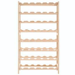 Berkfield Wine Rack Cedar Wood 57.5X28X102 Cm - thumbnail 3
