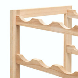 Berkfield Wine Rack Cedar Wood 57.5X28X102 Cm - thumbnail 5