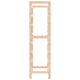 Berkfield Wine Rack Cedar Wood 57.5X28X102 Cm - thumbnail 4