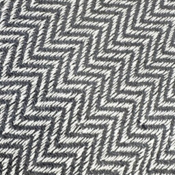 Allure Bath Fashions Audley Chevron Herringbone Throw Blanket - Charcoal Grey, 150 X 200Cm - thumbnail 4