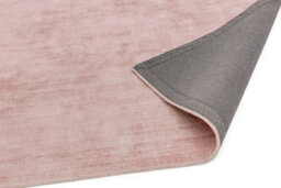 Pink Handmade , Luxurious , Modern , Plain Easy To Clean Viscose Rug For Living Room, Bedroom - 200Cm X 290Cm - thumbnail 4