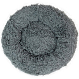 Actiaspet Dog Cat Bed Fluffy Donut Kitten Puppy Pet Cushion Calming Mattress S (Grey) - thumbnail 5