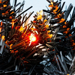 Christmas Tree World The 60Cm Pre-Lit Hallowshade Fir Wreath - Orange Lights - thumbnail 6