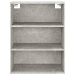 Berkfield Hanging Wall Cabinet Concrete Grey 69.5X32.5X90 Cm - thumbnail 5