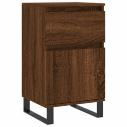 Berkfield Sideboards 2 Pcs Brown Oak 40X35X70 Cm Engineered Wood - thumbnail 5