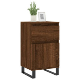 Berkfield Sideboards 2 Pcs Brown Oak 40X35X70 Cm Engineered Wood - thumbnail 3