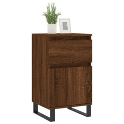 Berkfield Sideboards 2 Pcs Brown Oak 40X35X70 Cm Engineered Wood - thumbnail 4
