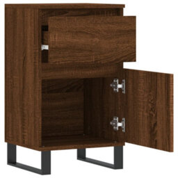 Berkfield Sideboards 2 Pcs Brown Oak 40X35X70 Cm Engineered Wood - thumbnail 7