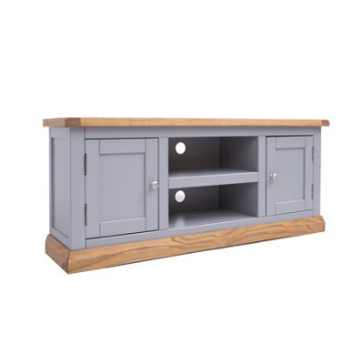 Cabinet Bits Biccari Grey 2 Door Tv Cabinet Chrome Knob - image 1