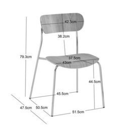 Nordlys Set Of 2 Metal And White Bouclé Dining Chairs Modern Design Style Dining Room - thumbnail 6