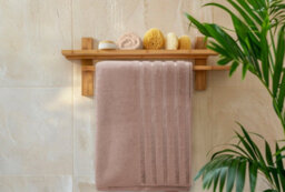 Casabella Bath Sheets 2 Pack Jumbo Bathsheet 90X180 Cm 100% Cotton Towels Quick Dry Super Soft Highly Absorbent Beige - thumbnail 7
