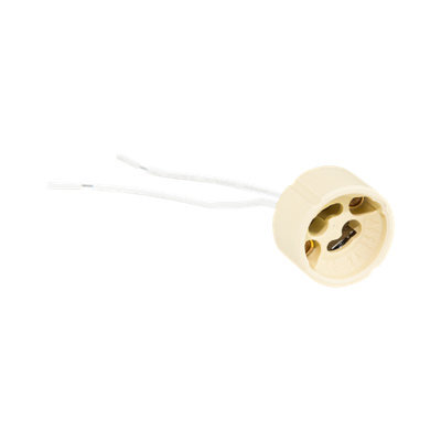 Lowenergie Gu10 Lamp Holder Ceramic Socket Connector Downlight Spotlights 100mm Fly Lead - image 1