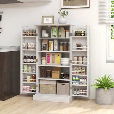 Costway Kitchen Pantry Cabinet 120Cm Food Pantry Cabinet With Doors - image 1