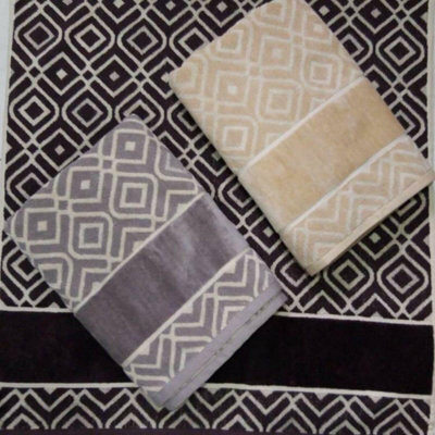 Gr8 Home Pack Of 3 Boxes Jacquard Velour Beach Bath Towel Sheet Set 100% Cotton 600Gsm - image 1