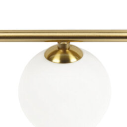 Beliani Wall Lamp Gold Ring With 4 Glass Globe Shades 70Cm Modern Wall Light - thumbnail 5