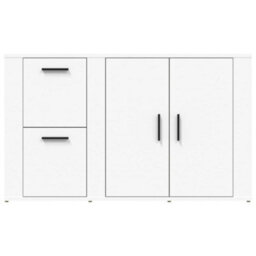 Berkfield Sideboard White 100X33X59.5 Cm Engineered Wood - thumbnail 6