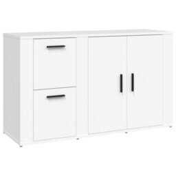 Berkfield Sideboard White 100X33X59.5 Cm Engineered Wood - thumbnail 2