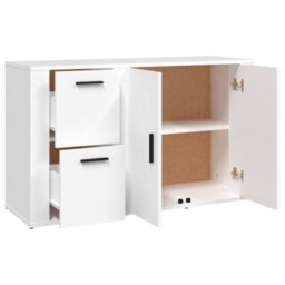 Berkfield Sideboard White 100X33X59.5 Cm Engineered Wood - thumbnail 8