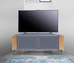 "Mda Designs Corvus Corner-Friendly Grey Oak Beamthru Doors Tv Cabinet For Flat Screen Tvs Up To 50""" - thumbnail 8