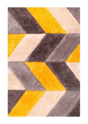 Blazon Ochre 3D Shaggy Rug By Ultimate Rug-80Cm X 150Cm - thumbnail 7