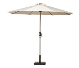 Royalcraft Ivory 2.7M Crank And Tilt Led Strip Parasol (38mm Pole, 8 Ribs) - thumbnail 9