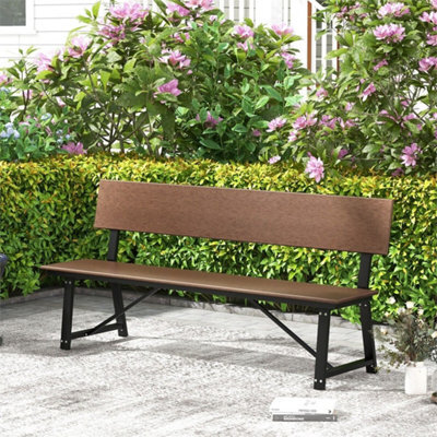 183Cm Outdoor Garden Bench 4-Person Patio Hdpe Bench - image 1