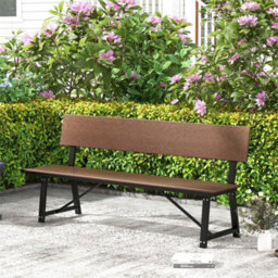 183Cm Outdoor Garden Bench 4-Person Patio Hdpe Bench - thumbnail 1