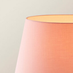 Valuelights Charles Brushed Chrome Floor Lamp With Pink Tapered Shade - thumbnail 2