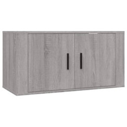 Berkfield Classic 3 Piece Tv Cabinet Set Grey Sonoma Engineered Wood - thumbnail 4