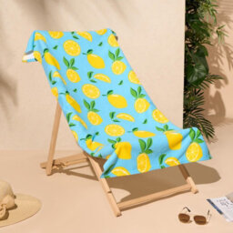 OHS Lemon Large Towel Bath Quick Dry Summer Travel Microfibre Absorbent Swim Holiday