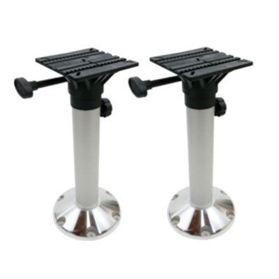 Pair Of Tall Seat Pedestals With Adjustable Height Of 50Cm To 70Cm, For Boat, Yacht, Marine Applications - image 1