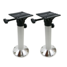 Pair Of Tall Seat Pedestals With Adjustable Height Of 50Cm To 70Cm, For Boat, Yacht, Marine Applications - thumbnail 1