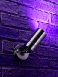 Auraglow Stainless Steel Outdoor Gu10 Wall Spotlight - Rf Colour Changing - 8 Pack - thumbnail 5