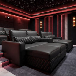 Valencia Pisa Top Grain Nappa 11000 Leather Lounge Sectional U Shape Sofa Black Removable Back Cushions - thumbnail 6