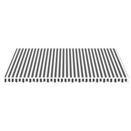 Walplus Replacement Fabric For Awning Garden Sun Shade Canopy Gazebo For Back Door, Porch, Patio Anthracite And White 5X3.5 M - thumbnail 3