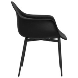 Berkfield Contemporary Dining Chairs 6 Pcs Black Pp - thumbnail 5