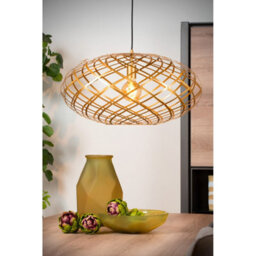 Lucide Wolfram Modern Pendant Light 65Cm - 1Xe27 - Matt Gold, Brass - thumbnail 5
